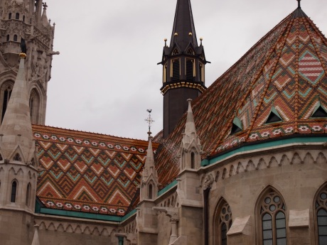 Interesting roof tiling in Budapest