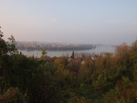 View over Novi Sad after the big climb.
