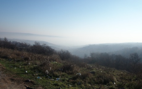 Nice view near Harmanli, shame about the garbage.