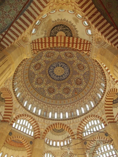 The dome of the Selimiye mosque, Edrine.