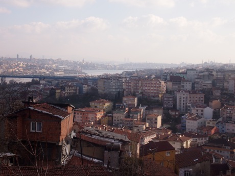 View of the Golden Horn on the left.