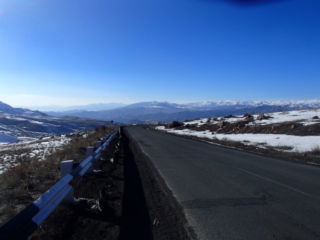 View back down from just before the Vorotan pass, Armenia.