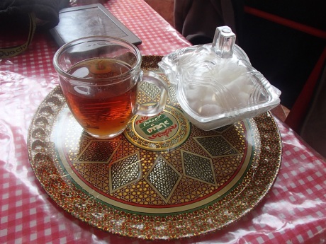 Hot Tea on the road in Iran, really want to by one of these trays.
