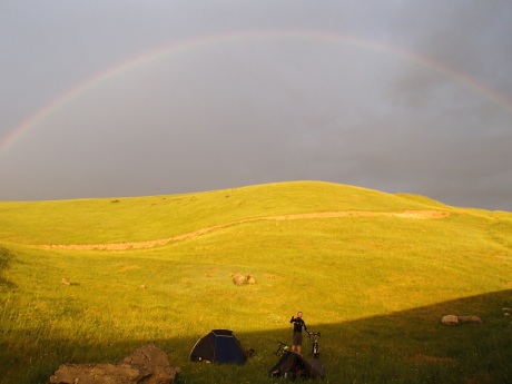 Our first camp in Kyrgyzstan.